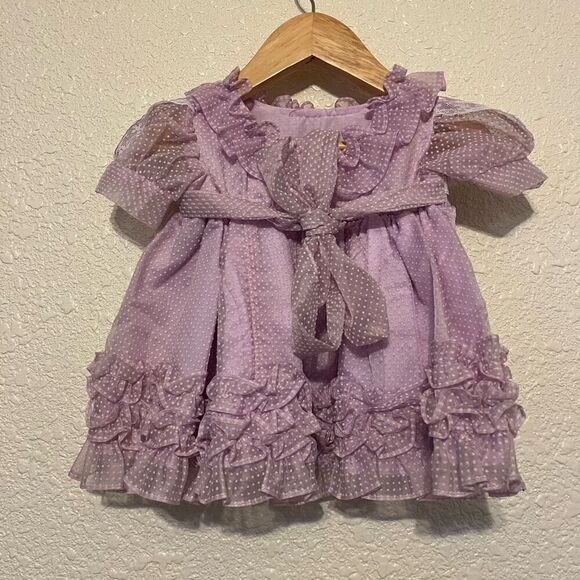 Martha's Miniatures Ruffle Vintage Girls Dress 12m - Picture 2 of 5